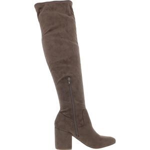 BAR III Womens Green Padded Gabrie Round Toe Block Heel Dress Boots 11 M